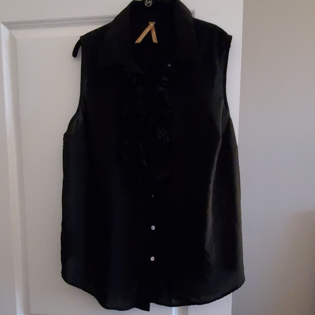 Euc Sleevless Button Down Blouse